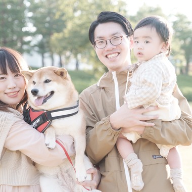 高夏写真店が出張撮影した「家族写真の撮影」の家族写真