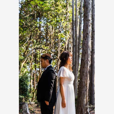 和田海人が撮影した「ロケーション前撮り撮影」のウェディングフォト