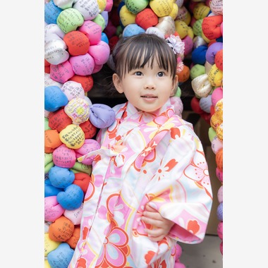 大阪フォトファクトリーが出張撮影した「七五三/子ども着物」の家族写真