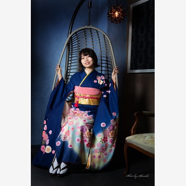 浅野真一が出張撮影した「成人式前撮り」の家族写真