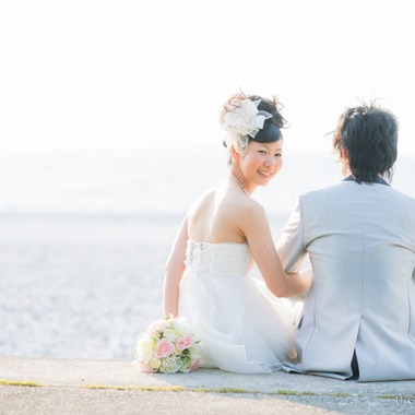 U-CONCENT (香川裕貴)が撮影した「ドレスロケーション前撮り りんくう公園」のウェディングフォト