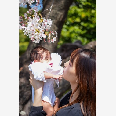 中村誠琢が出張撮影した「お宮参り」の家族写真