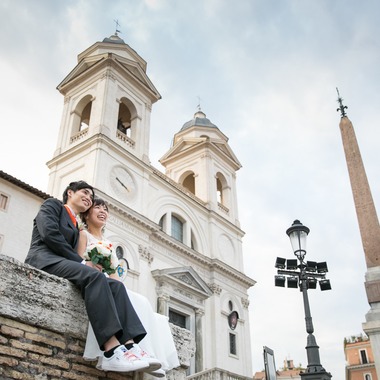 Kyoko Ide Photographyが撮影した「ローマフォトウェディング- スペイン広場、トレビの泉、パンテオン、ナボーナ広場」のウェディングフォト