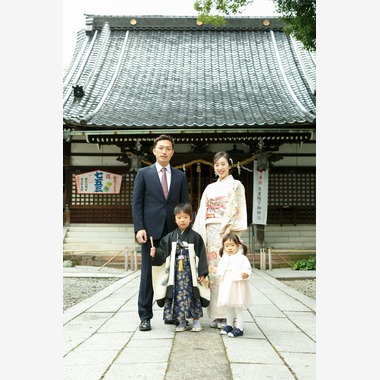 Chihiro Photographyが出張撮影した「五歳男の子七五三Photo」の家族写真