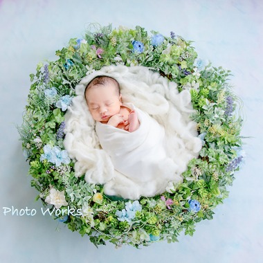 Keiko Yuzawaが出張撮影した「ニューボーンフォト」の家族写真