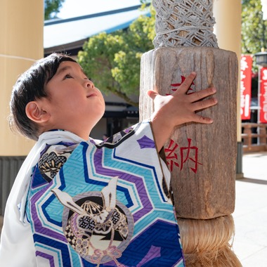 スタジオファンタスが出張撮影した「七五三撮影」の家族写真