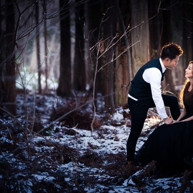 APKが撮影した「冬のロケーション撮影　12月　札幌」のウェディングフォト