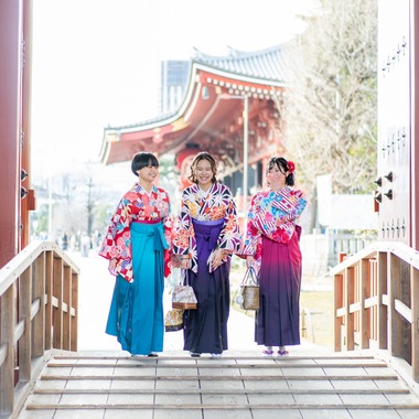 大木千帆が撮影した「着物街歩きポートレート」の写真