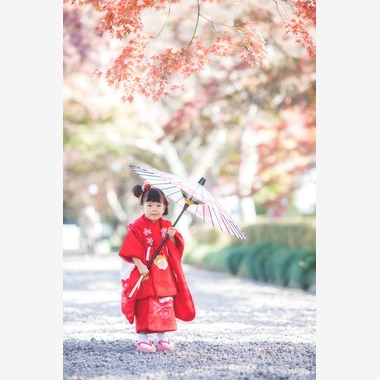 荒畑けいこが出張撮影した「七五三（５歳、３歳）」の家族写真