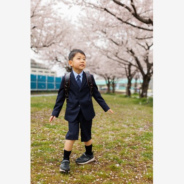 板橋薫平が出張撮影した「入学式」の家族写真