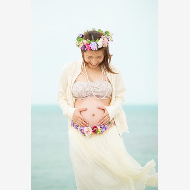 souvenir photoが撮影した「ビーチでのマタニティフォト」の写真