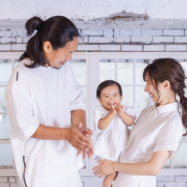 Minminが出張撮影した「家族スタジオ撮影」の家族写真