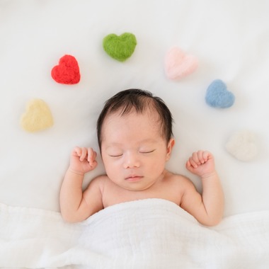 ウィリアムズ　侑依が撮影した「ニューボーンフォト」の写真