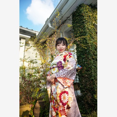 岩坪眞一郎が出張撮影した「成人式撮影」の家族写真