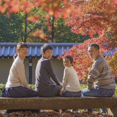 ノーザンスタジオが撮影した「ファミリーフォト　京都御所にて」の写真