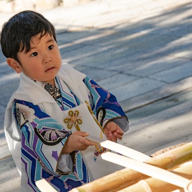 スタジオファンタスが出張撮影した「七五三撮影」の家族写真