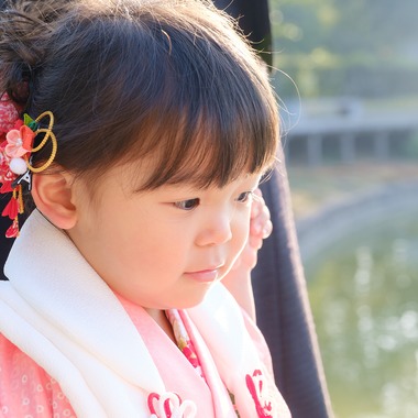 高夏写真店が出張撮影した「七五三の撮影」の家族写真