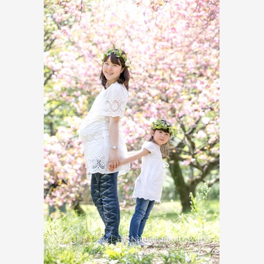 Keiko Yuzawaが出張撮影した「マタニティーフォト」の家族写真