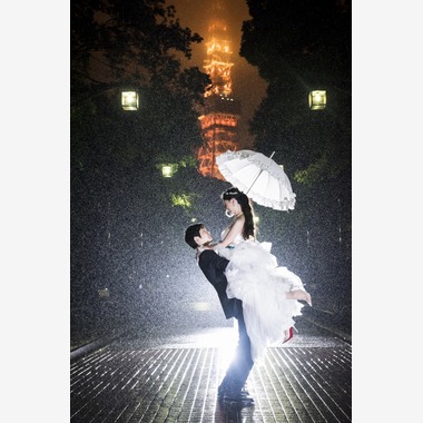 24to Produceが撮影した「東京タワーナイトフォト」のウェディングフォト