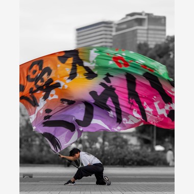 ハイナ　マテウスが撮影した「情熱の旗」の写真