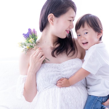 あさぎフォト　喜多紀子が撮影した「「マタニティ撮影、もうすぐ僕もお兄ちゃん」」の写真