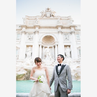 Kyoko Ide Photographyが撮影した「ローマフォトウェディング- トレビの泉、スペイン広場、ポポロ広場、ナボーナ広場、パンテオン」のウェディングフォト