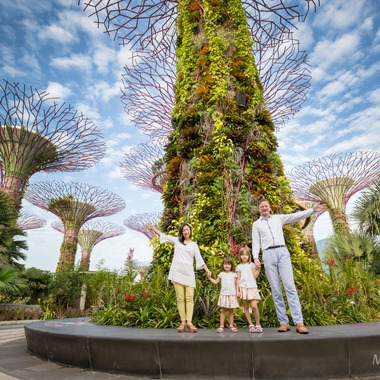 ママラッチが出張撮影した「ガーデンズ・バイ・ザ・ベイ」の家族写真