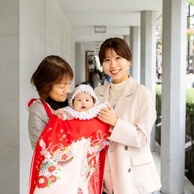 出張撮影くろさわが出張撮影した「お宮参り」の家族写真