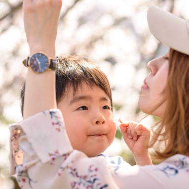 Lightgraphyが撮影した「桜の季節の親子フォト」の写真