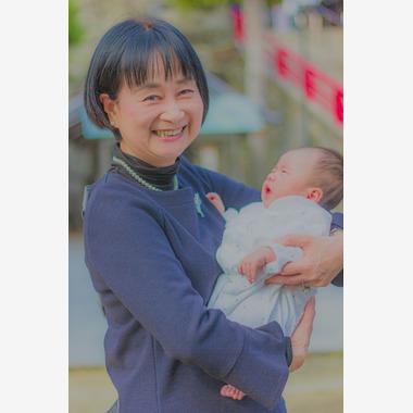 時の記録者が撮影した「お宮参りサンプル」の写真