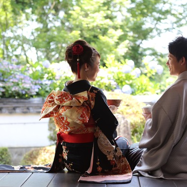 E-Weddingが撮影した「ロケーション前撮り」のウェディングフォト