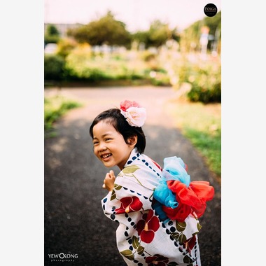 ユウコン　フォトグラフィーが出張撮影した「浴衣」の家族写真