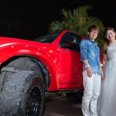 琉球幻想写真ウェディングフォト沖縄が撮影した「限定一組の花火大会プレミアムプラン」の写真