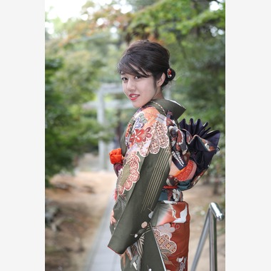 奈多写真が出張撮影した「成人前撮り」の家族写真