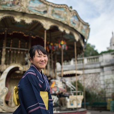 Petite Nao Photographyが撮影した「浴衣姿でパリをお散歩。モンマルトルの丘＆パレロワイヤル」の写真