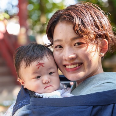 山田由佳が撮影した「お宮参り」の写真