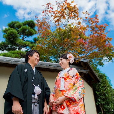 U-CONCENT (香川裕貴)が撮影した「和装ロケーション前撮り_大仙公園」のウェディングフォト