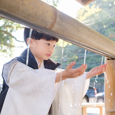 高夏写真店が出張撮影した「七五三の撮影」の家族写真