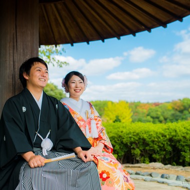 U-CONCENT (香川裕貴)が撮影した「和装ロケーション前撮り_大仙公園」のウェディングフォト