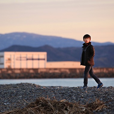 梶河　真理子が撮影した「夕日の中で」の写真