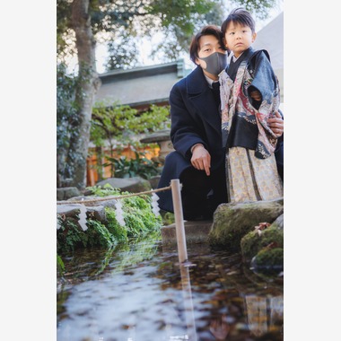 板橋薫平が出張撮影した「氷川神社七五三」の家族写真