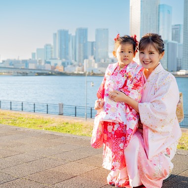 せおまさよが出張撮影した「豊洲公園」の家族写真