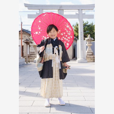 高夏写真店が出張撮影した「七五三の撮影」の家族写真