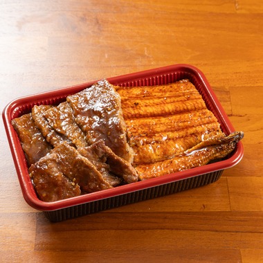 studio aluc ~スタジオ アルク~が撮影した「焼肉と鰻のお弁当」の写真