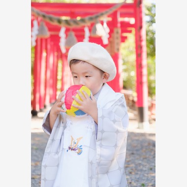 高夏写真店が出張撮影した「七五三の撮影」の家族写真