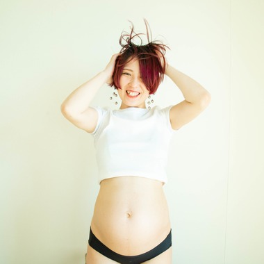 ヨシダミクが出張撮影した「マタニティフォト」の家族写真