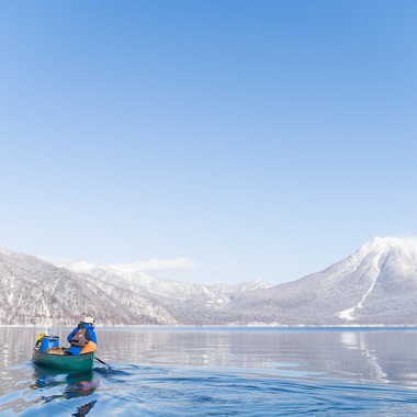 ジャン　ジンドンが撮影した「支笏湖ガイドハウス冬ツアー宣材写真」の写真