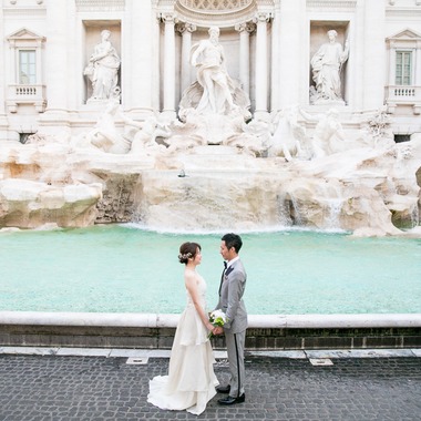 Kyoko Ide Photographyが撮影した「ローマフォトウェディング- トレビの泉、スペイン広場、ポポロ広場、ナボーナ広場、パンテオン」のウェディングフォト