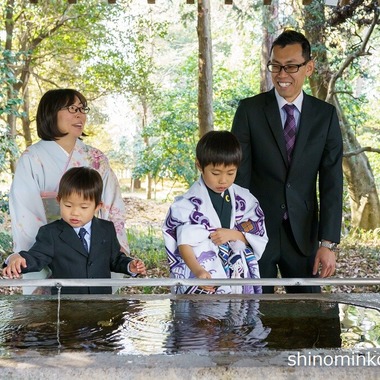 しのみんこフォトが出張撮影した「七五三フォト」の家族写真