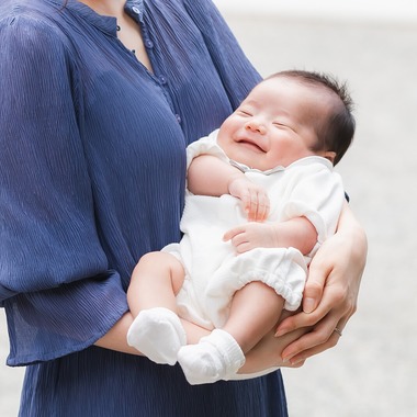 Minminが出張撮影した「お宮参り」の家族写真